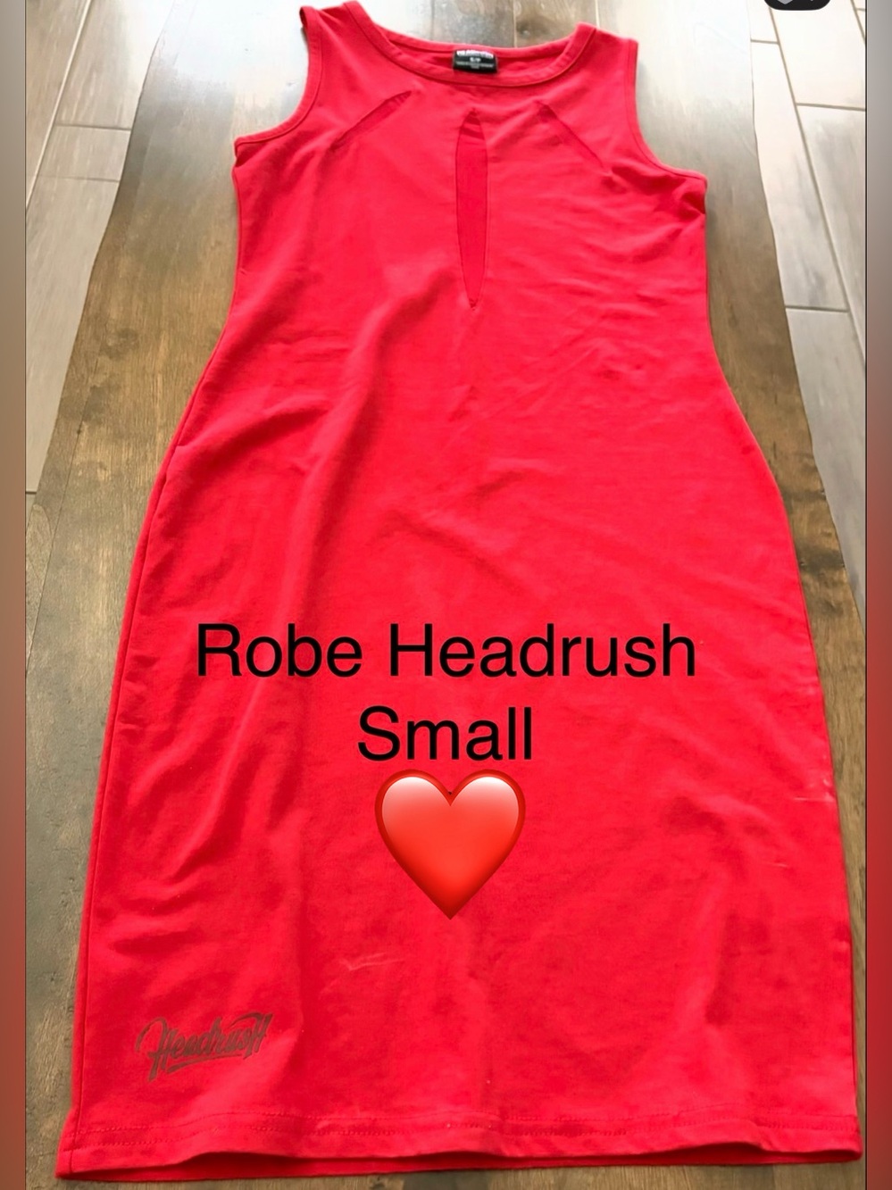 Headrush Women's Red Sleeveless Casual Dress